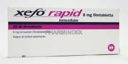 XEFO RAPID 8 mg filmtabletta betegtájékoztató